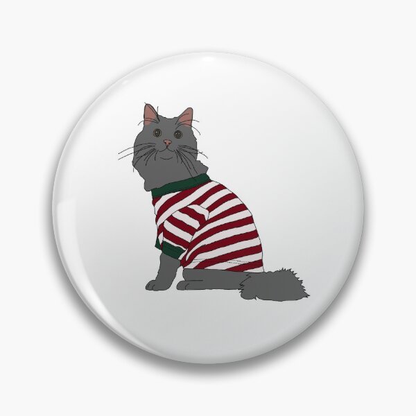 Item preview, Cat in Christmas Pajamas (Grey) designed and sold by nklange240.