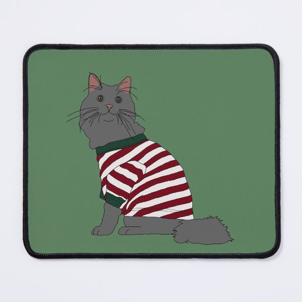 Item preview, Cat in Christmas Pajamas (Grey) designed and sold by nklange240.