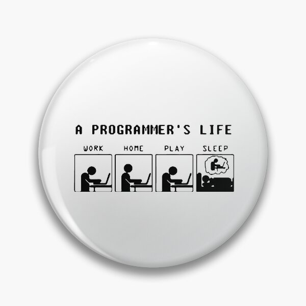 Item preview, Funny Programmer Life Work Home Play Sleep Java C++ Python Love Art Design Happy Apparel Essential Inspiration Joy Mood Funny Cat designed and sold by DesignByHeartUK.