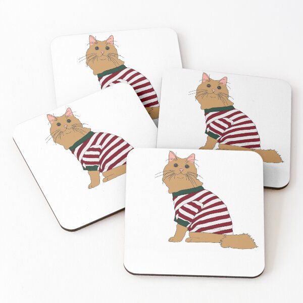 Item preview, Cat in Christmas Pajamas (Orange) designed and sold by nklange240.
