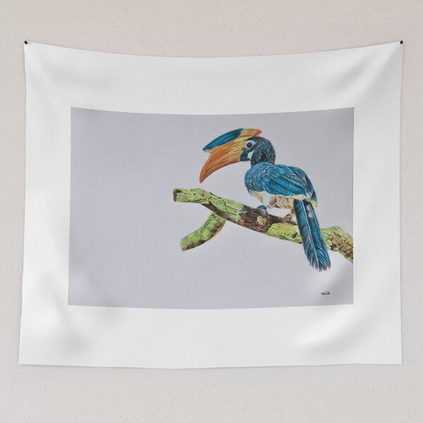 Item preview, Great Hornbill drawing designed and sold by dannypencil123.