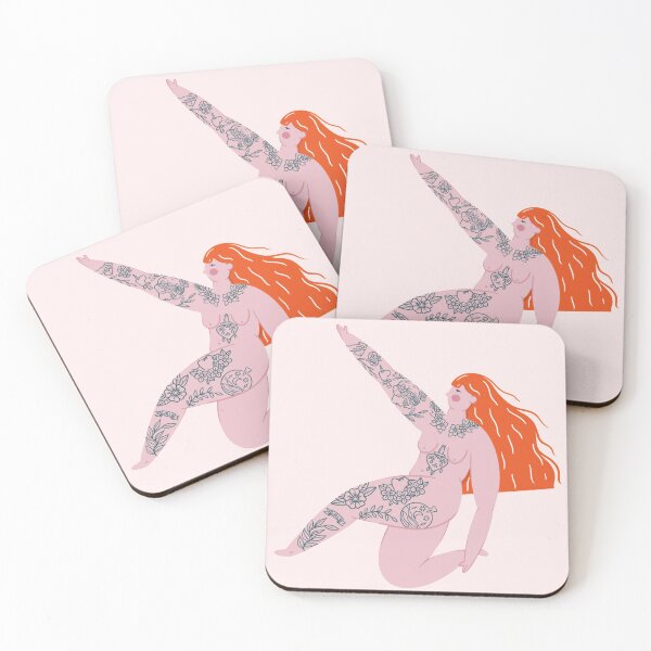 Item preview, Feminist Body Positivity Girl with Tattoos  designed and sold by Monica  Segura.