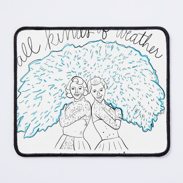 Item preview, Sisters with Blue Fans designed and sold by Marla, Plain & Small.