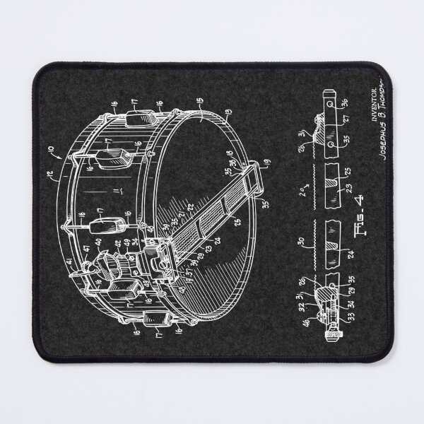Item preview, Snare Drum J.B. Thompson Patent 1963 designed and sold by PatentArt.
