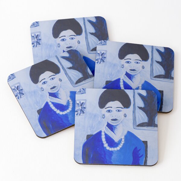 Item preview, portrait of a Chinese lady in blue designed and sold by Rebekah Gavra.