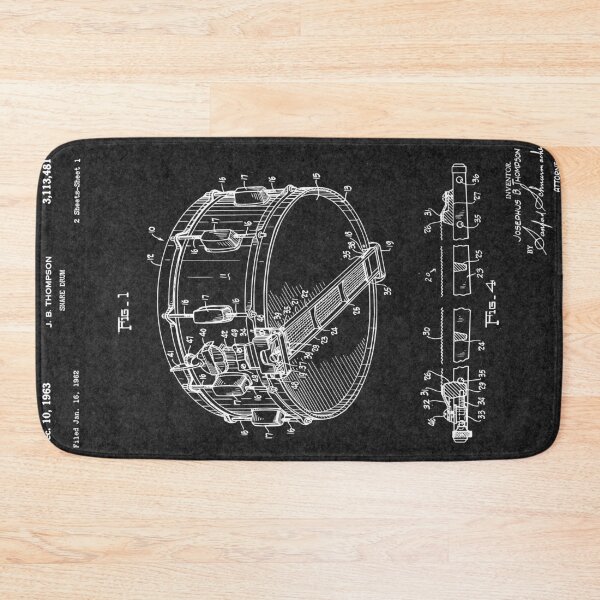 Item preview, Snare Drum J.B. Thompson Patent 1963 designed and sold by PatentArt.