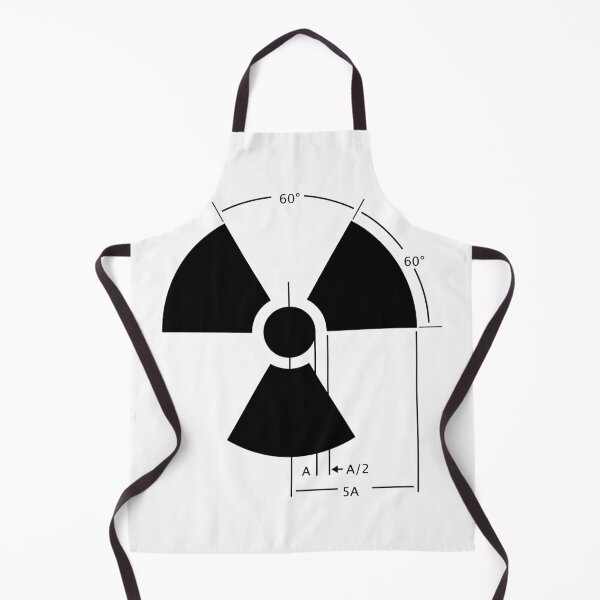 Item preview, Warning Radiation Sign Design Black on White designed and sold by Rupert Russell.