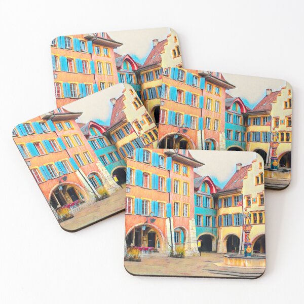 Item preview, Streets of Biel Bienne designed and sold by Sofia-Draws.