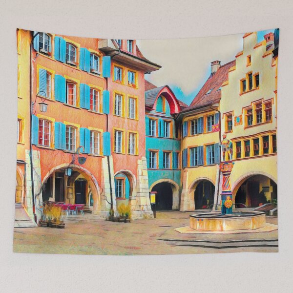 Item preview, Streets of Biel Bienne designed and sold by Sofia-Draws.