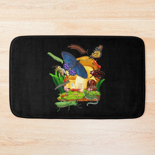 Item preview, Mushroom Bug Heaven Bold Colorful Design designed and sold by EarthArtDesigns.