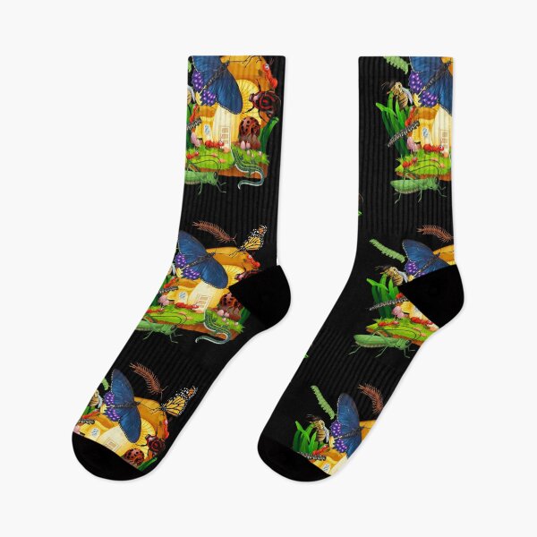 Item preview, Mushroom Bug Heaven Bold Colorful Design designed and sold by EarthArtDesigns.