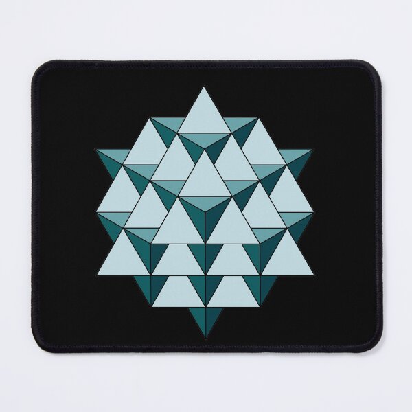 Item preview, 64 Tetrahedron - Cool Blues designed and sold by Rupert Russell.