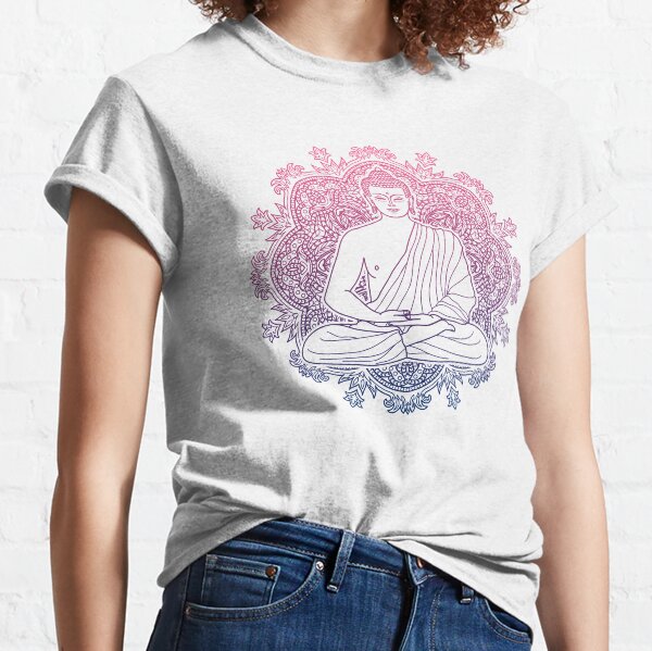 Item preview, Sitting Buddha with Mandala Background  designed and sold by SoccaTamam.