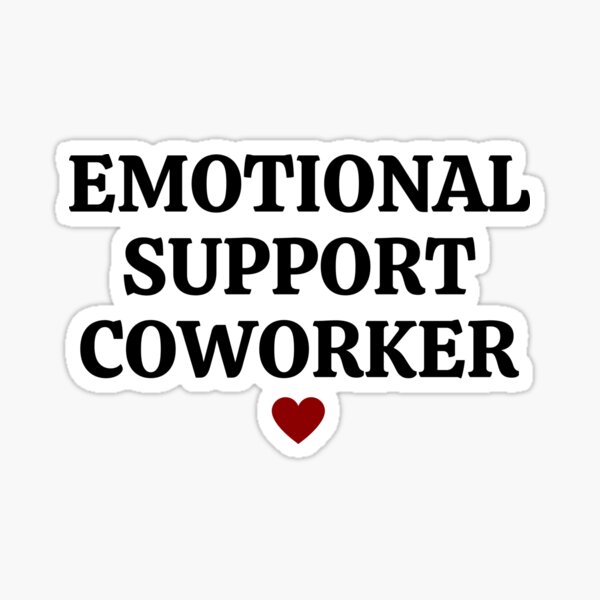 Emotional support co-worker - Work bestie | Postcard