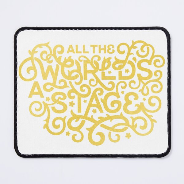 Item preview, All the World's a Stage - Gold - Paul Twa designed and sold by IntermissionMag.
