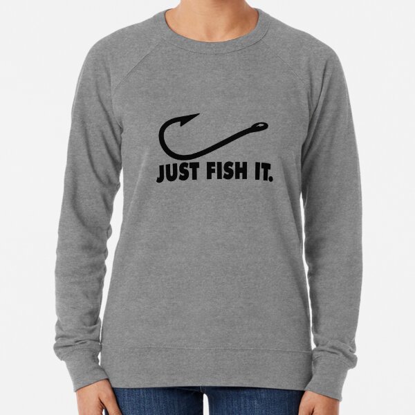 Just Hook It Funny Fishing Angling - Redbubble Fishing Pullover Hoodie