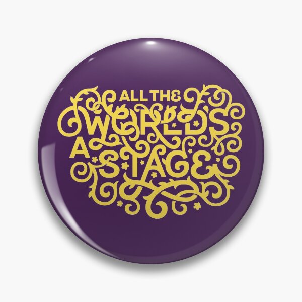 Item preview, All the World's a Stage - Yellow - Paul Twa designed and sold by IntermissionMag.