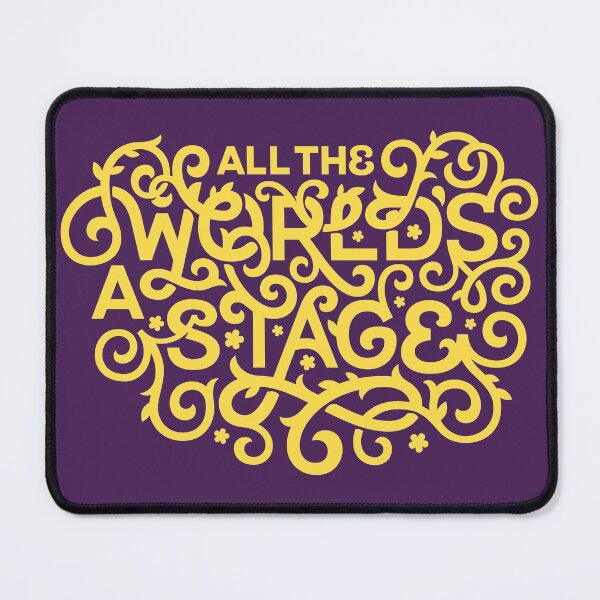 Item preview, All the World's a Stage - Yellow - Paul Twa designed and sold by IntermissionMag.