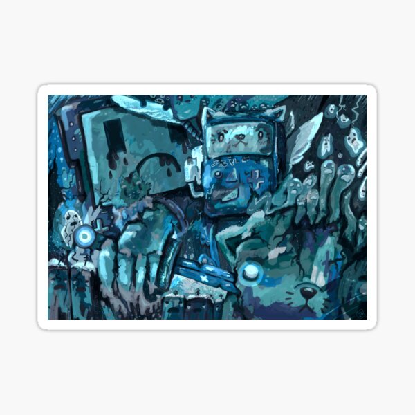 Item preview, Scribble Robots  designed and sold by Skye Ehlert.