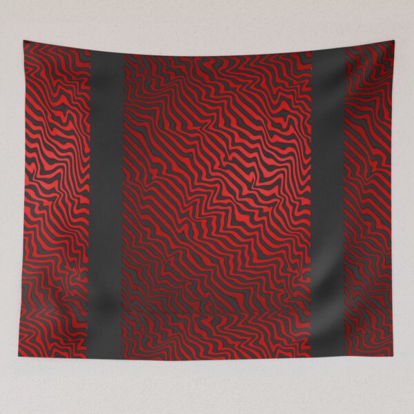 Item preview, Red Stripes Wavy Illusion designed and sold by Printshac.