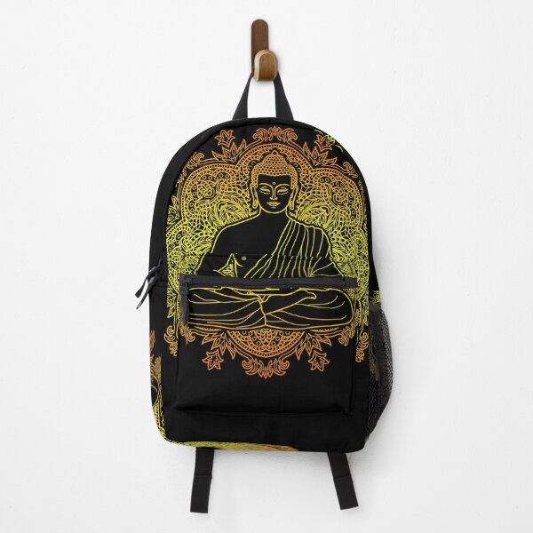 Item preview, Colorful Buddha with Lotus Flower Mandala Background designed and sold by SoccaTamam.