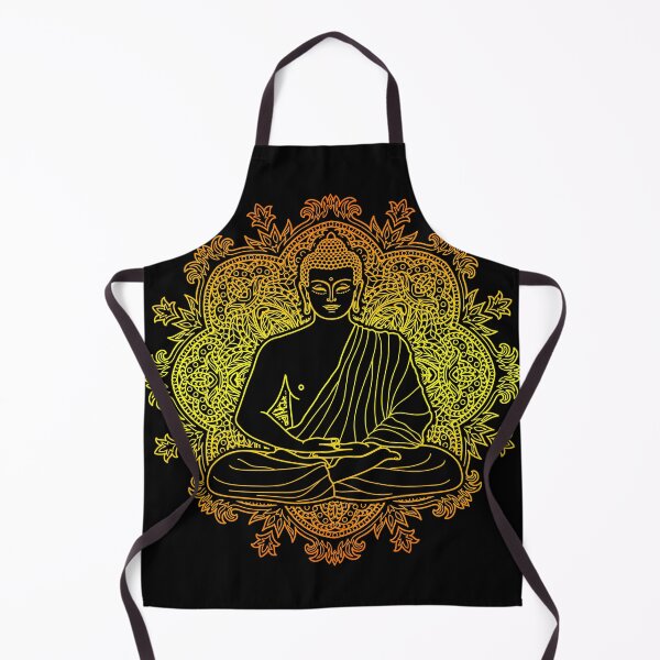 Item preview, Colorful Buddha with Lotus Flower Mandala Background designed and sold by SoccaTamam.