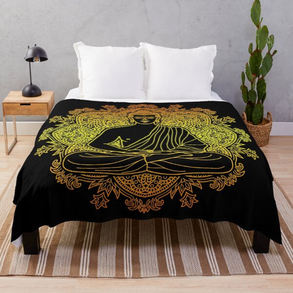 Item preview, Colorful Buddha with Lotus Flower Mandala Background designed and sold by SoccaTamam.