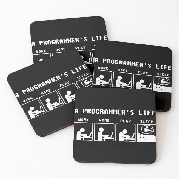 Item preview, Funny Programmer Life Work Home Play Sleep Java C++ Python Love Art Design Happy Apparel Essential Inspiration Joy Mood Funny Cat designed and sold by DesignByHeartUK.