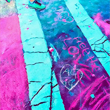 Artwork thumbnail, Walk the Chalk by RandaRubyRed