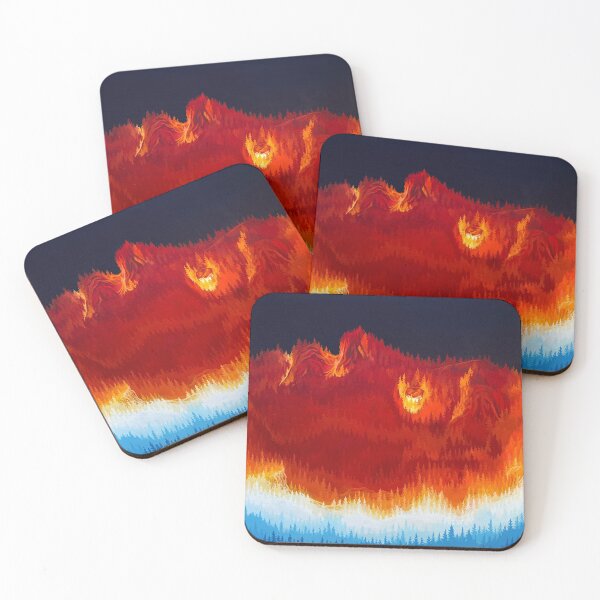 Item preview, Beautiful Burning Columbia designed and sold by TeshiasCanvas.