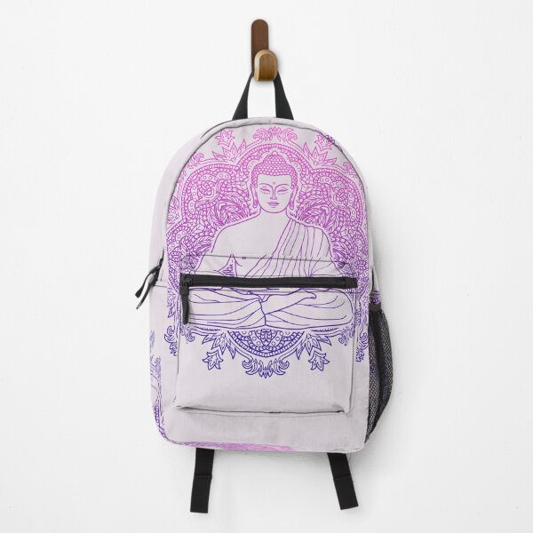 Item preview, Colorful Sitting Buddha with Lotus Flower Mandala Background 5 designed and sold by SoccaTamam.
