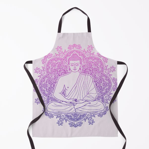 Item preview, Colorful Sitting Buddha with Lotus Flower Mandala Background 5 designed and sold by SoccaTamam.