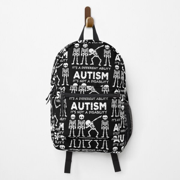 Item preview, Skeleton Dabbing Autism its not a disability it's different ability Happy Holiday Pumpkin halloween Gift Premium Apparel Funny Holiday Xmas designed and sold by DesignByHeartUK.