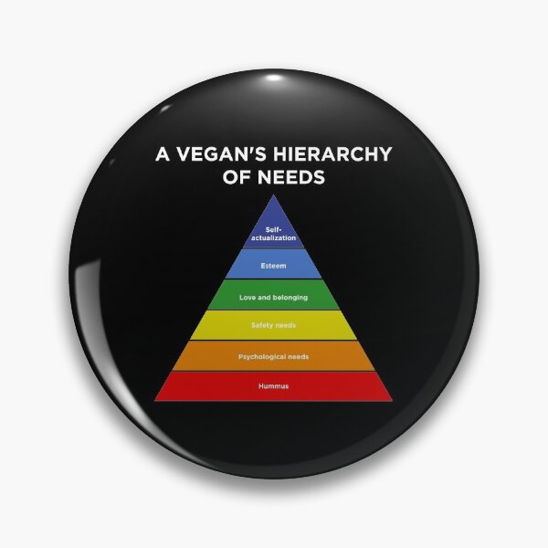 Item preview, Funny Maslow Hierarchy Of Needs Vegan Hummus graphic designed and sold by jakehughes2015.