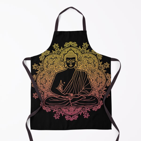 Item preview, Colorful Sitting Buddha with Lotus Flower Mandala Background 6 designed and sold by SoccaTamam.