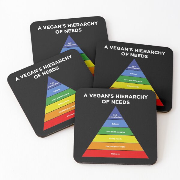 Item preview, Funny Maslow Hierarchy Of Needs Vegan Hummus graphic designed and sold by jakehughes2015.