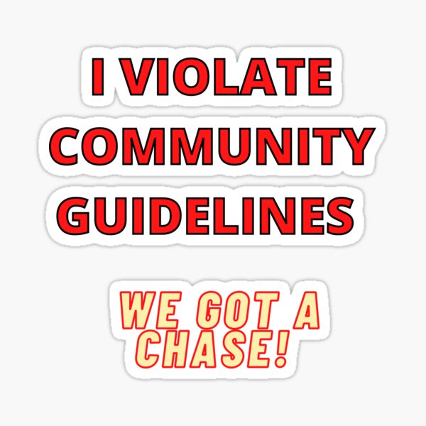 COMMUNITY GUIDELINES Sticker