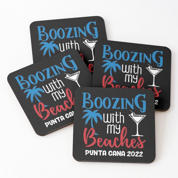 Item preview, Boozing With My Beaches Girls Trip Punta Cana 2022 print designed and sold by jakehughes2015.
