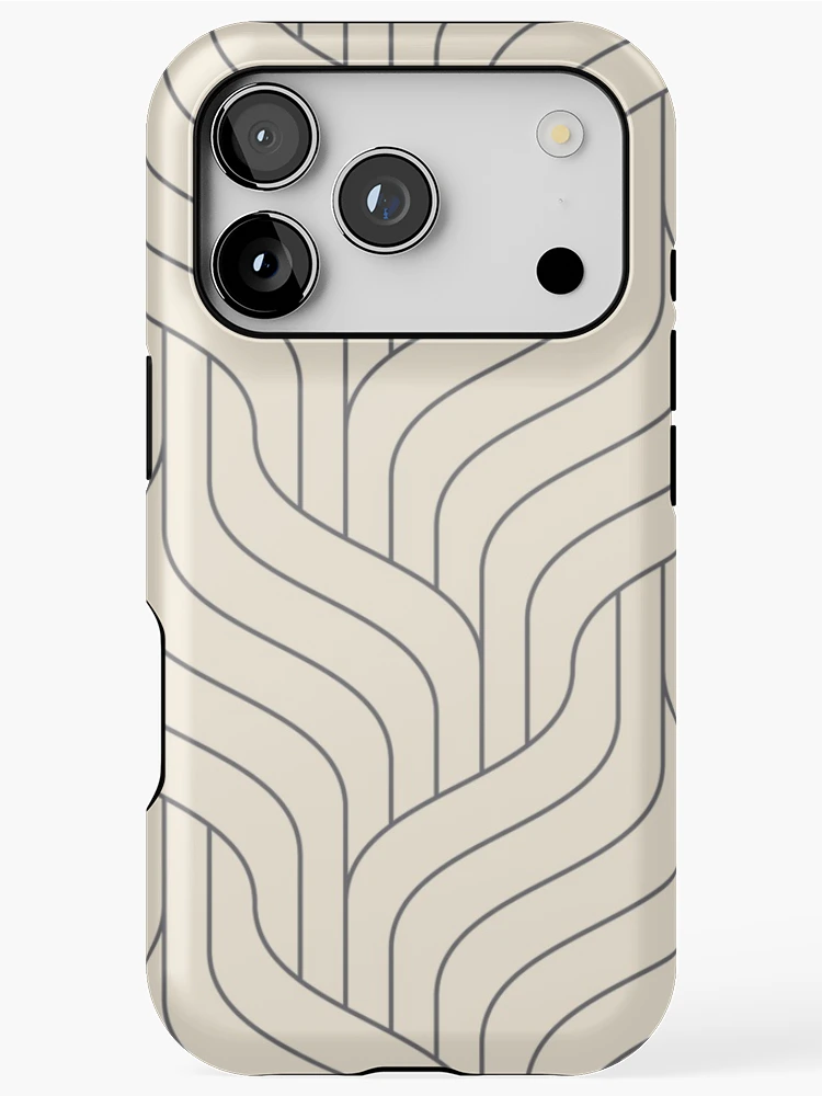 Thumbnail 1 of 4, iPhone Case, Ivory Cable Knit Pattern- Pattern designed and sold by Lisa Thomas.