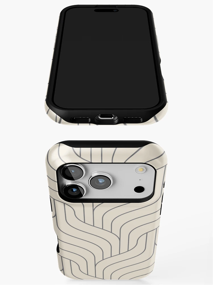 Thumbnail 3 of 4, iPhone Case, Ivory Cable Knit Pattern- Pattern designed and sold by Lisa Thomas.