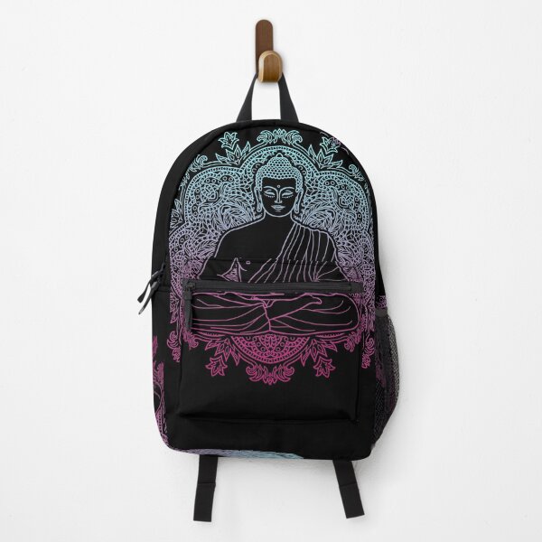 Item preview, Colorful Sitting Buddha with Lotus Flower Mandala Background 7 designed and sold by SoccaTamam.