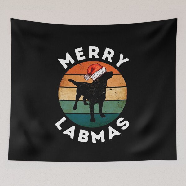 Item preview, Merry Labmas Christmas Dog designed and sold by raccoonbox.
