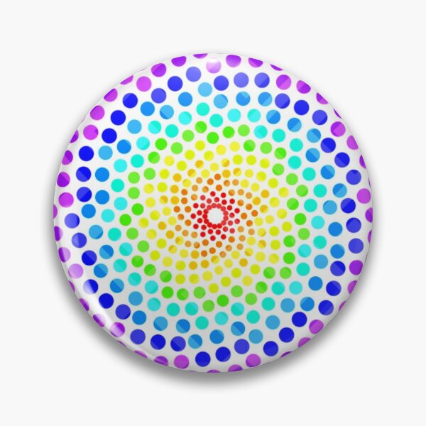 Item preview, Rainbow dot mandala designed and sold by BhaktiK.