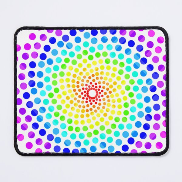 Item preview, Rainbow dot mandala designed and sold by BhaktiK.