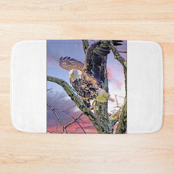 Item preview, Bald Eagle Spots Prey from Treetop Perch designed and sold by AMacGPhilly.