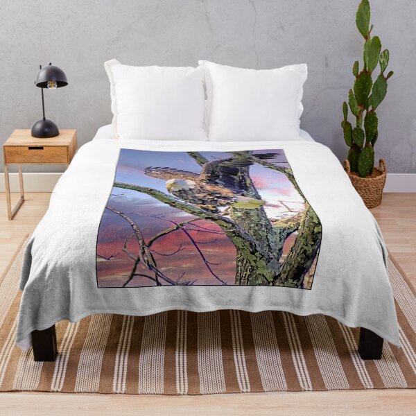 Item preview, Bald Eagle Spots Prey from Treetop Perch designed and sold by AMacGPhilly.
