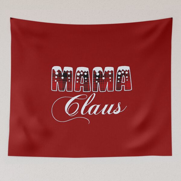 Item preview, Mama Claus Christmas Buffalo Plaid designed and sold by odrito.