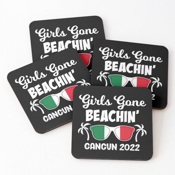 Artikelvorschau, Girls Gone Beaching Bachelorette Girls Trip Cancun 2022 Grafik entworfen und verkauft von jakehughes2015.