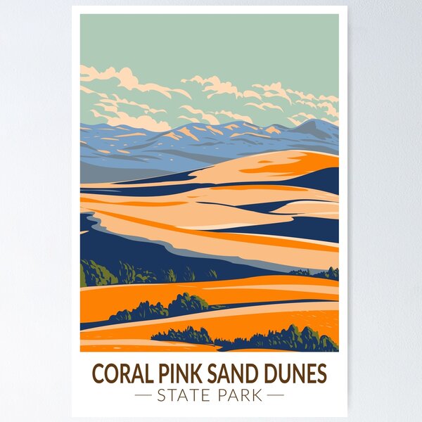 Item preview, Coral Pink Sand Dunes State Park Utah Vintage designed and sold by KrisSidDesigns.