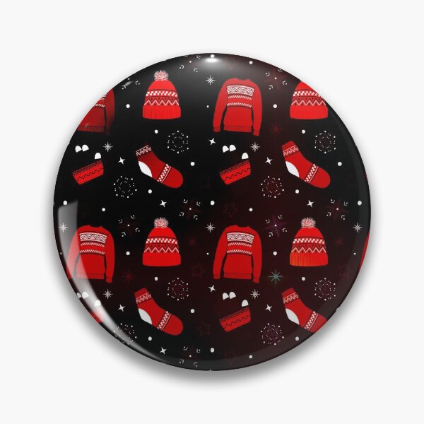 Artikelvorschau, Be Ready For Cold Christmas | Red and Black Christmas Pattern For Christmas Lovers entworfen und verkauft von Burba Design.